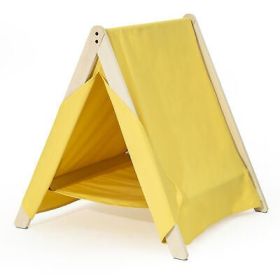 Pet Tent, Cat Tent for Indoor Cats, Wooden House small Pets,Yellow