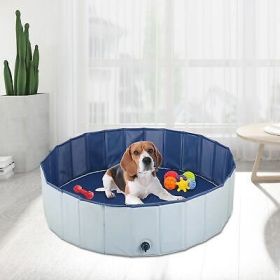 Foldable Pet Bath Pool, Collapsible Dog Bathing Tub, Kiddie and Toy Pool for