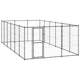 Outdoor Dog Kennel Steel 234.4 ftÂ²