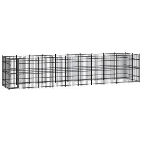 Outdoor Dog Kennel Steel 198.4 ftÂ²